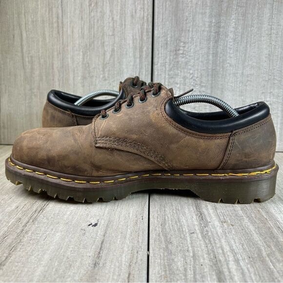 MIE Dr. Martens Docs 8053 England Brown Leather Shoes Men’s Size US 12 UK 11 - Picture 4 of 10
